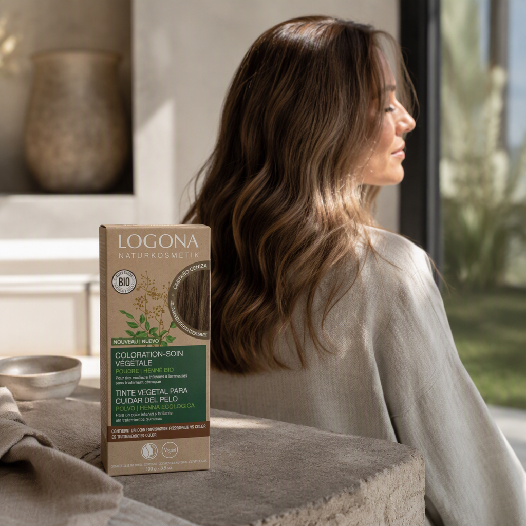 Logona Colorante Vegetal Color Castaño Ceniza 100gr - LOGONA - cosmética natural