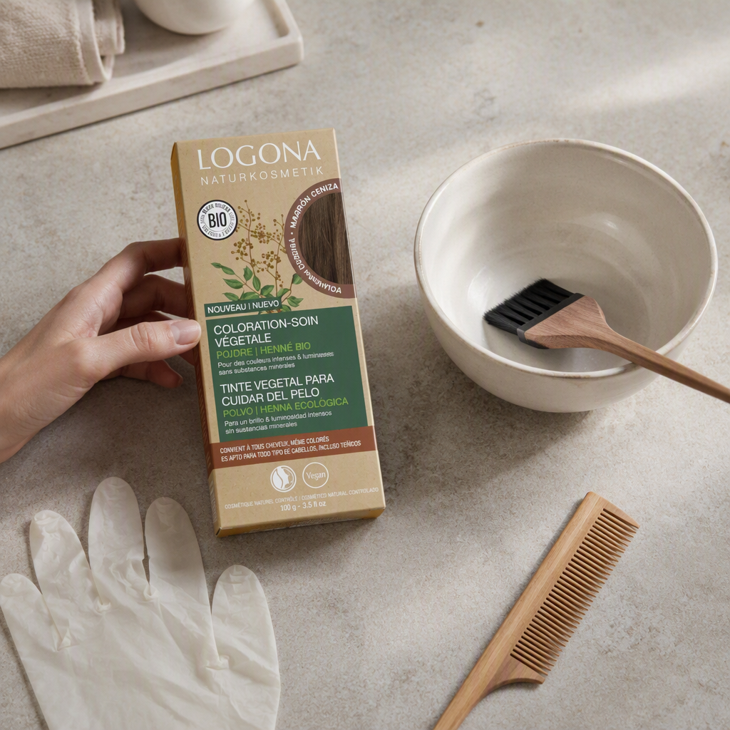 Logona Colorante Vegetal Color Castaño Ceniza 100gr - LOGONA - cosmética natural