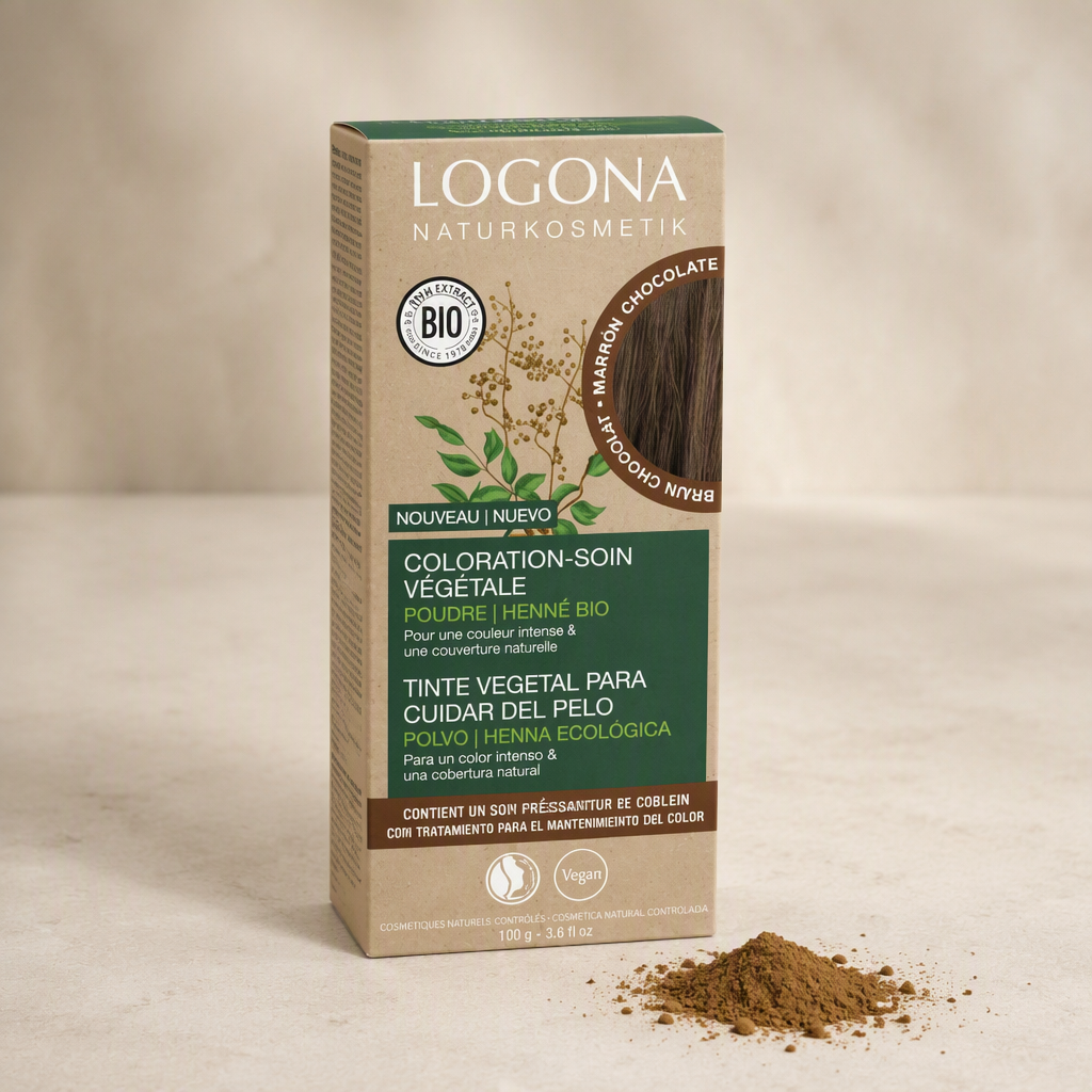 Logona Colorante Vegetal Color Marrón Chocolate 100gr - LOGONA - cosmética natural