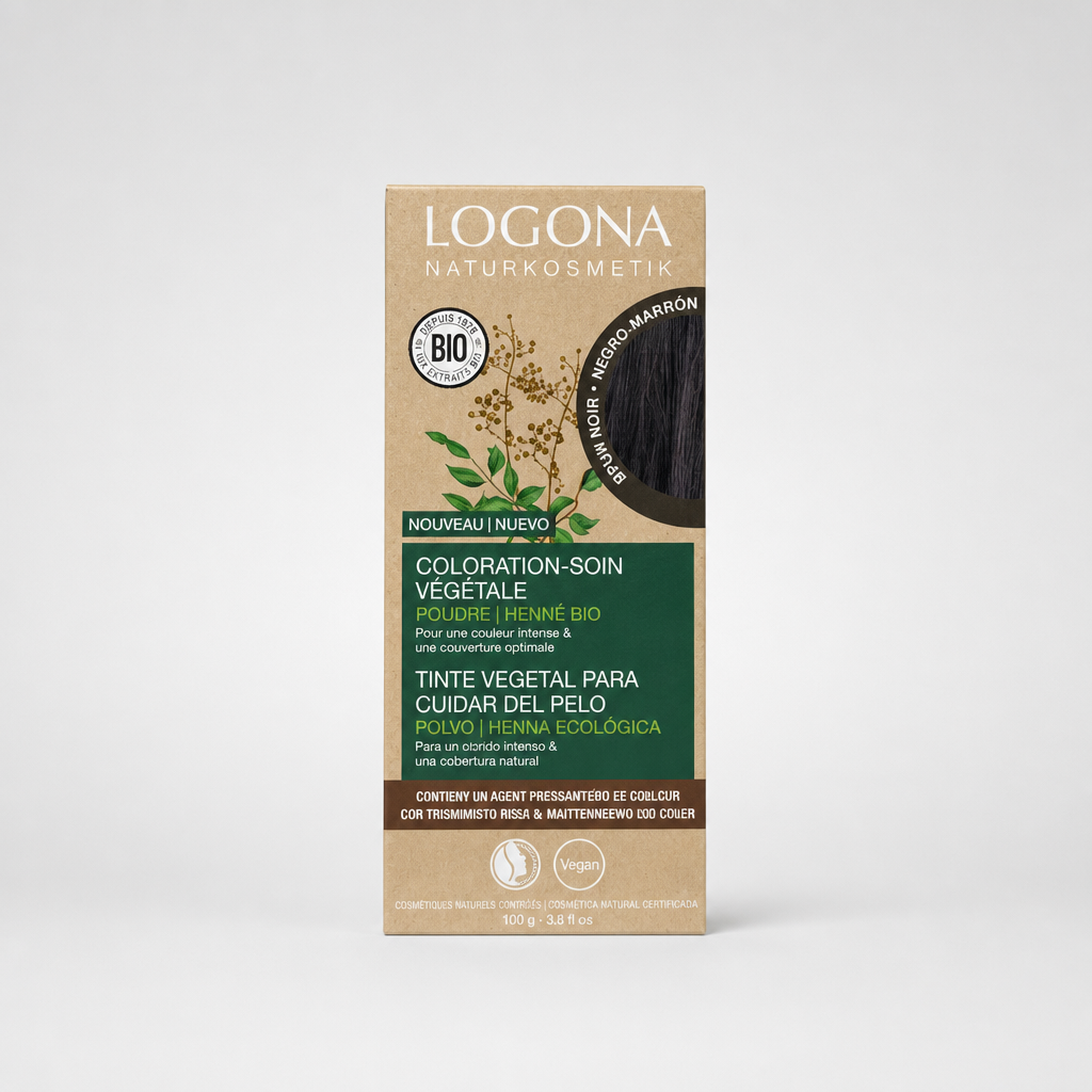 Logona Colorante Vegetal Color Negro Marrón 100gr - LOGONA - cosmética natural
