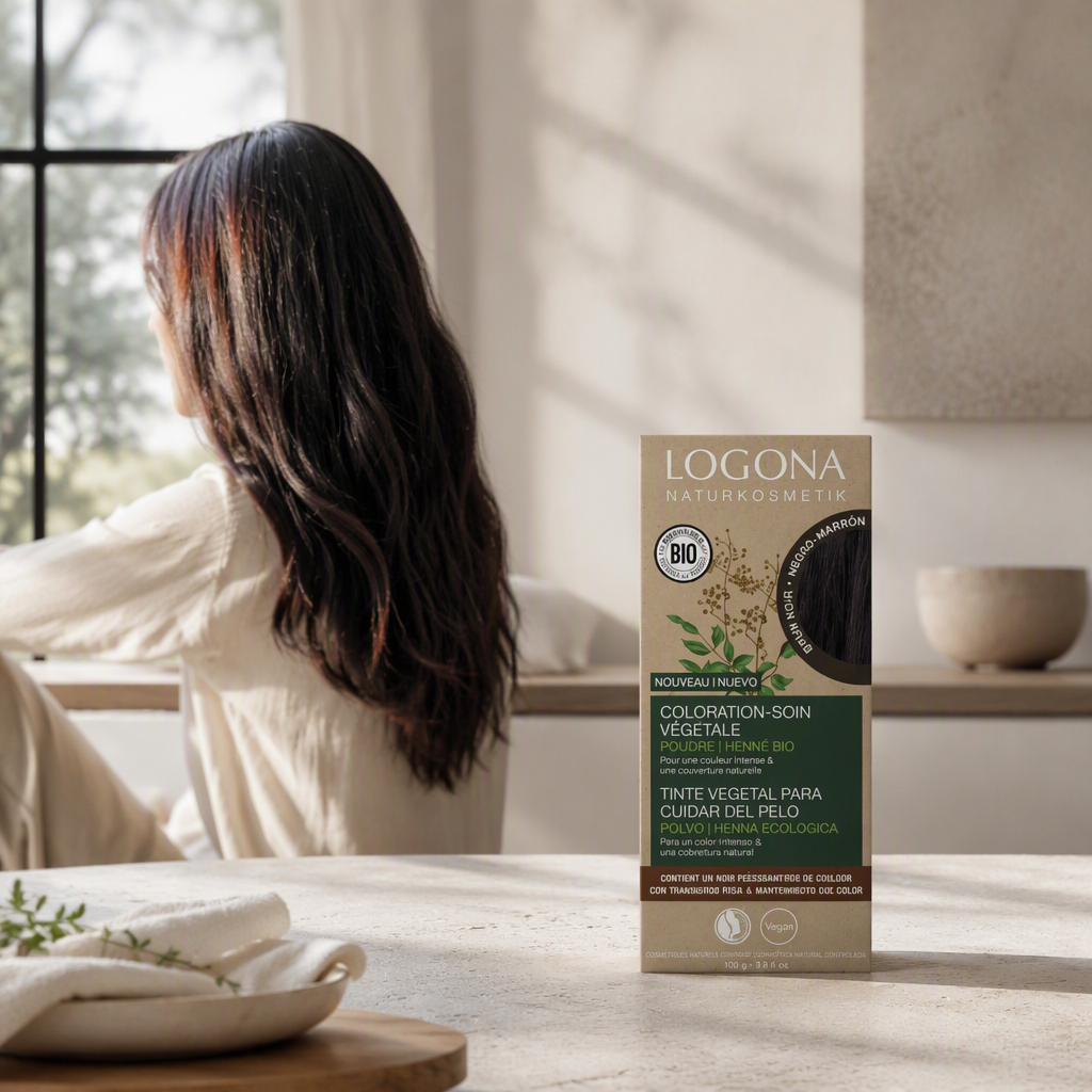 Logona Colorante Vegetal Color Negro Marrón 100gr - LOGONA - cosmética natural
