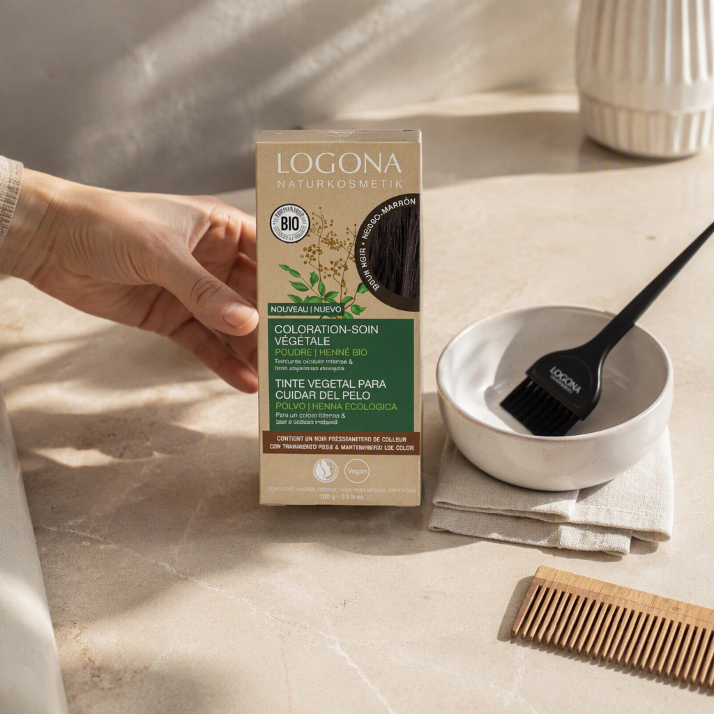 Logona Colorante Vegetal Color Negro Marrón 100gr - LOGONA - cosmética natural