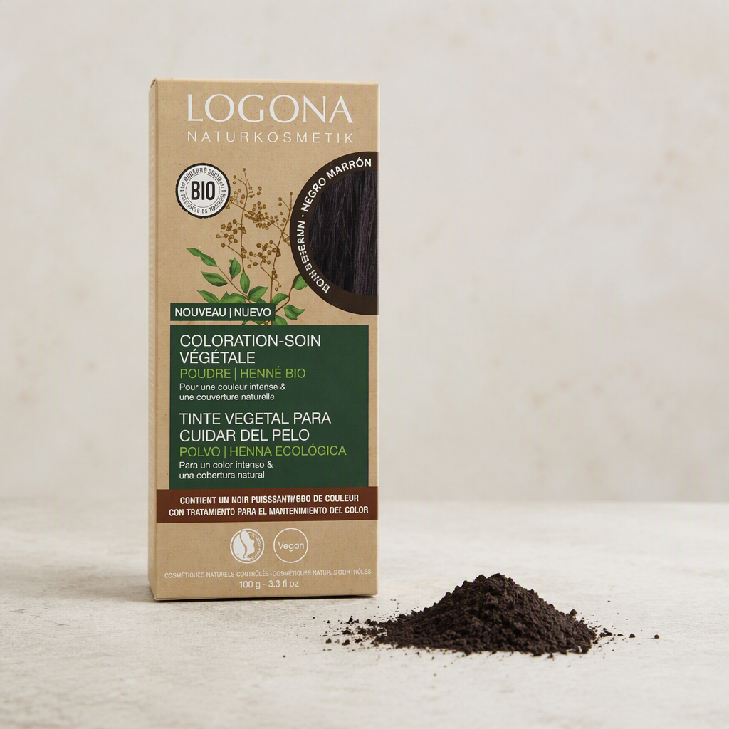 Logona Colorante Vegetal Color Negro Marrón 100gr - LOGONA - cosmética natural