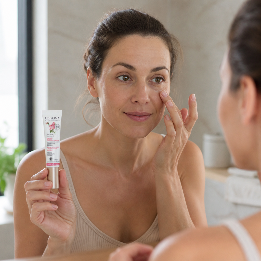 Logona Contorno de Ojos Serum Reafirmante Rosas Bio y Semillas de Manzana 15ml - LOGONA - cosmética natural