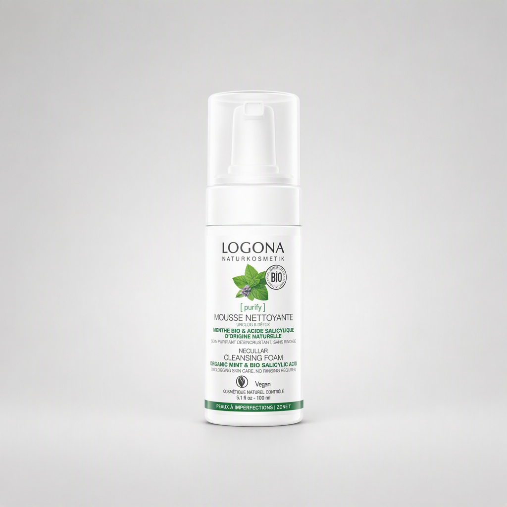 Logona Espuma Limpiadora Menta Bio y Ácido Salicílico 100ml