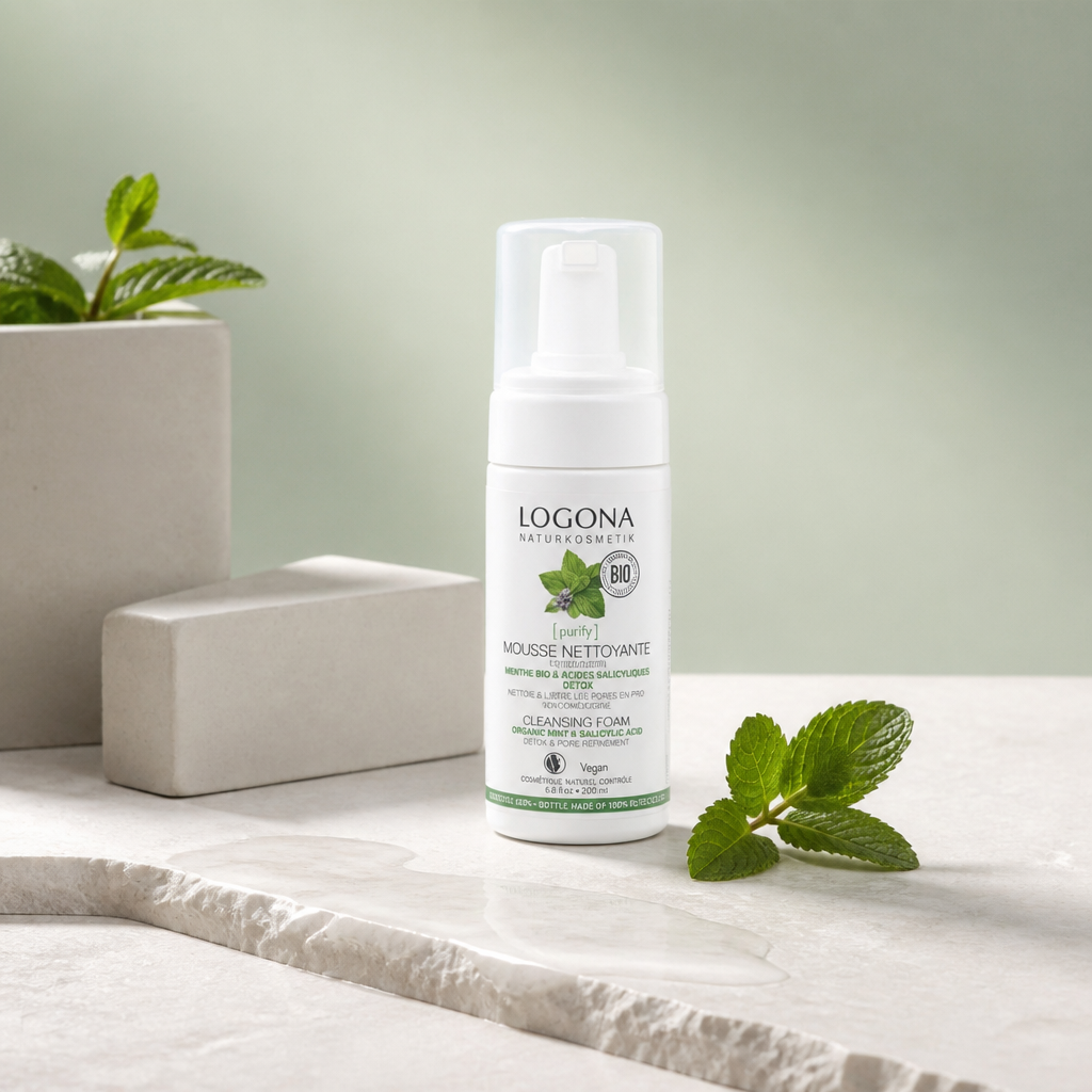 Logona Espuma Limpiadora Menta Bio y Ácido Salicílico 100ml