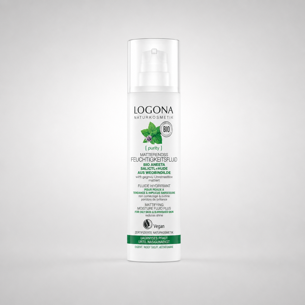 Logona Fluido Hidratante Dia y Noche con Menta Bio y Acido Salicilico 30ml