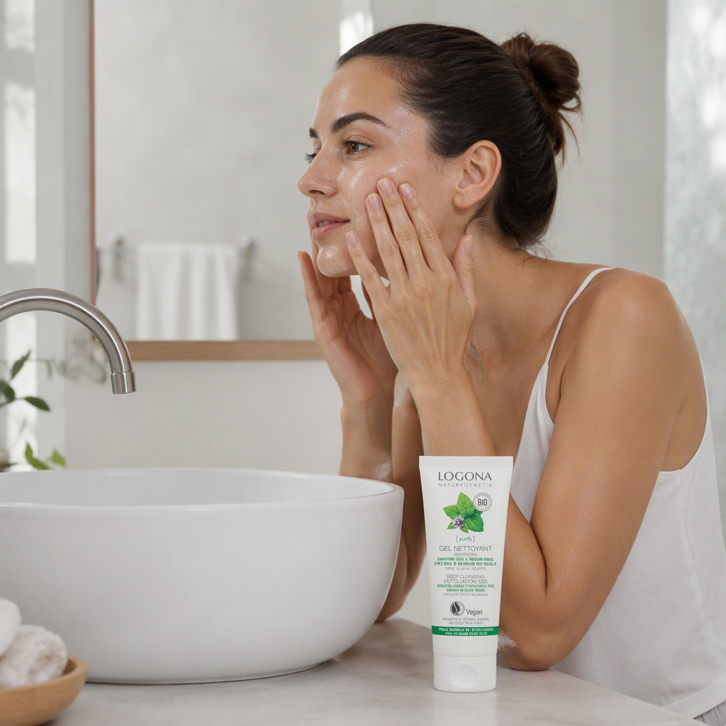 Logona Gel Peeling Limpieza Profunda Menta y Ácido Salicílico 100ml