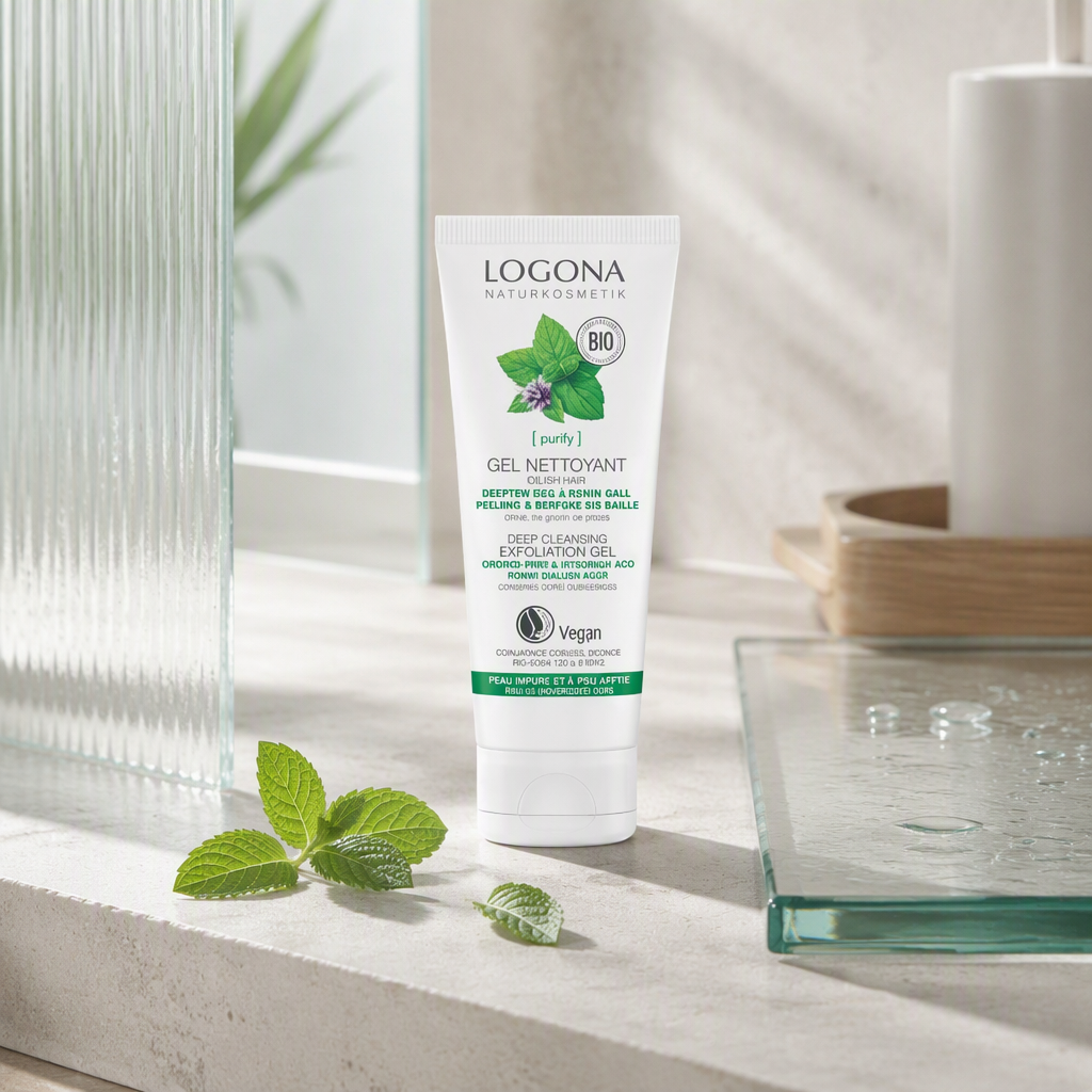 Logona Gel Peeling Limpieza Profunda Menta y Ácido Salicílico 100ml