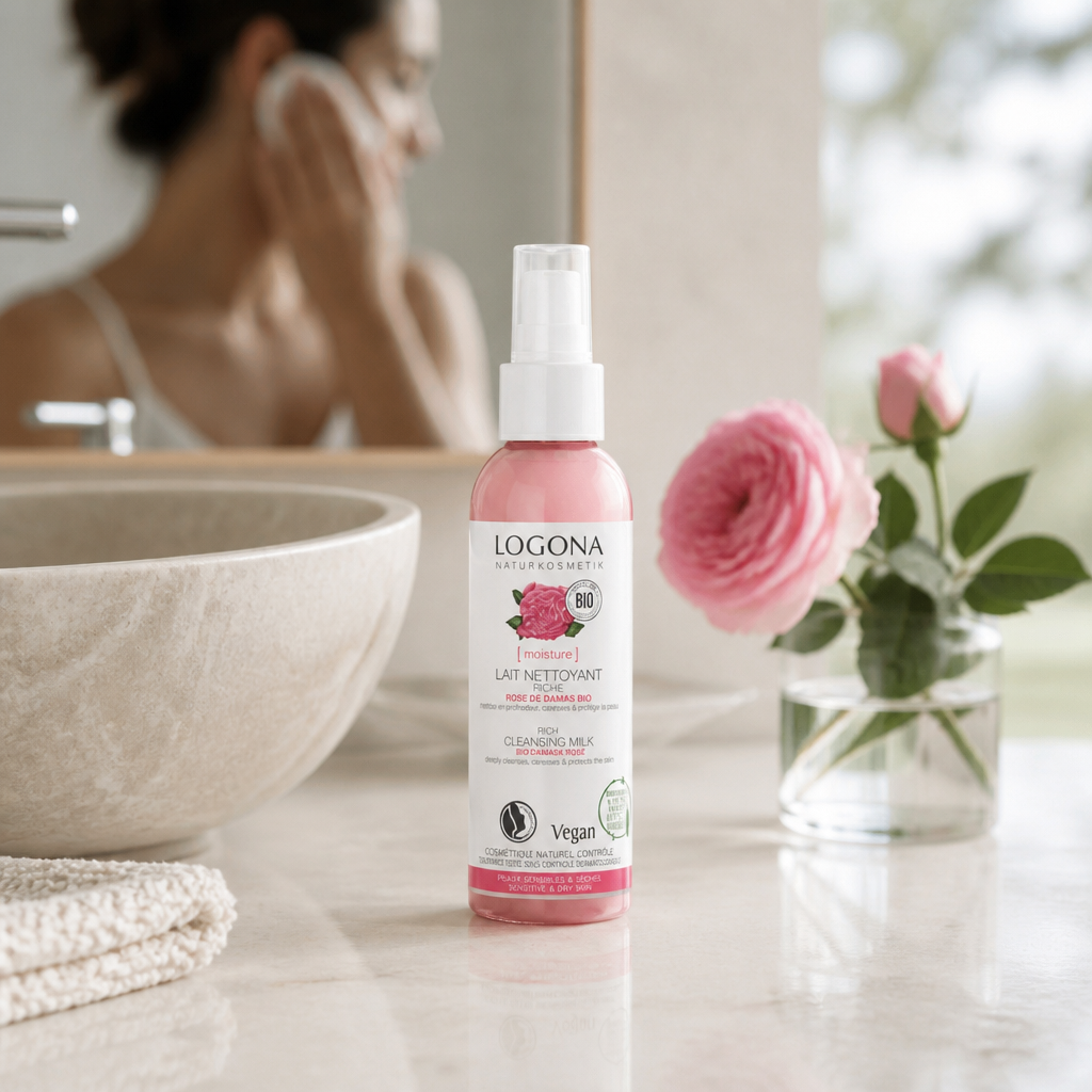 Logona Leche Desmaquillante Facial Nutritiva Rosa Damascena 125ml