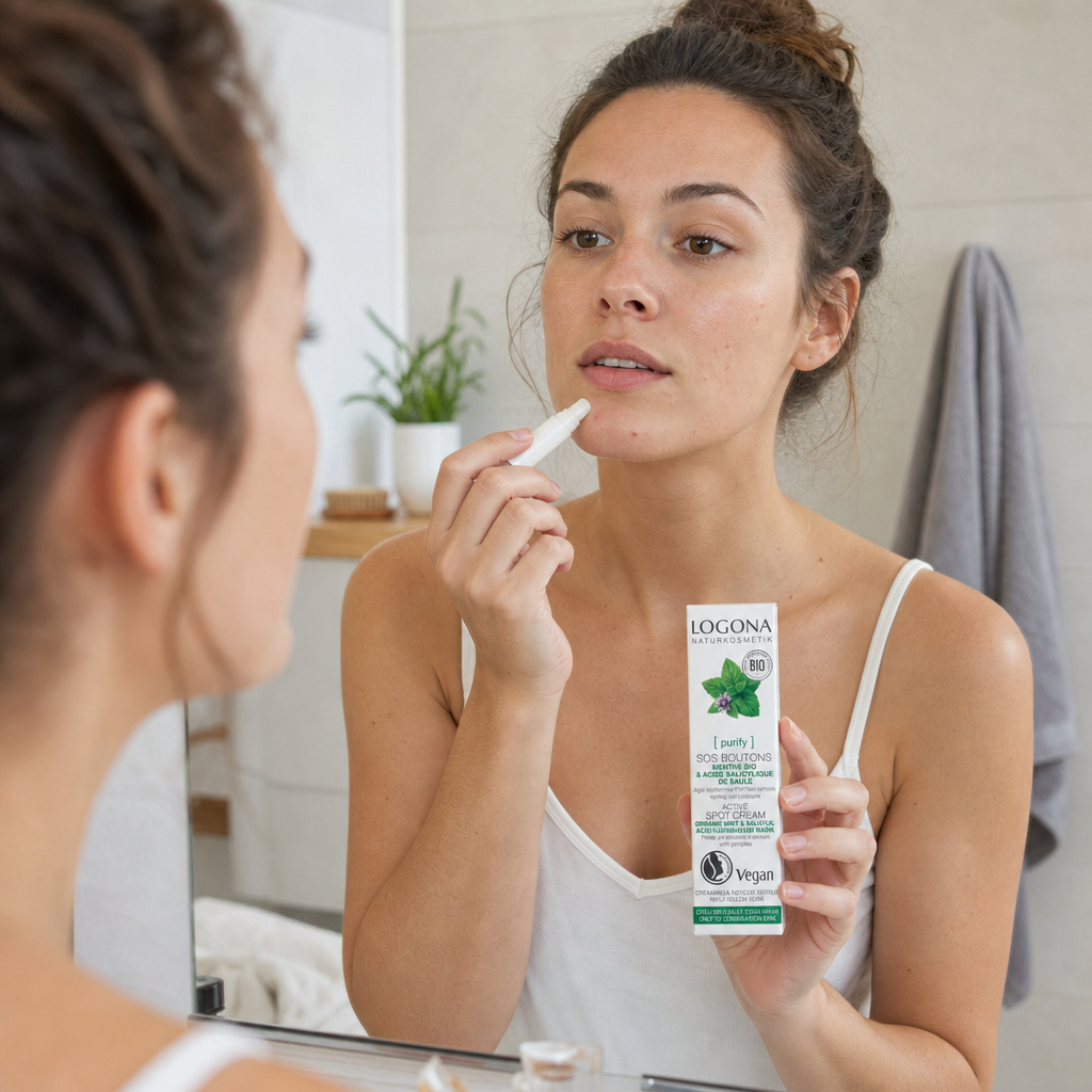 Logona Stick Stop Granos con Menta Bio y Acido Salicilico