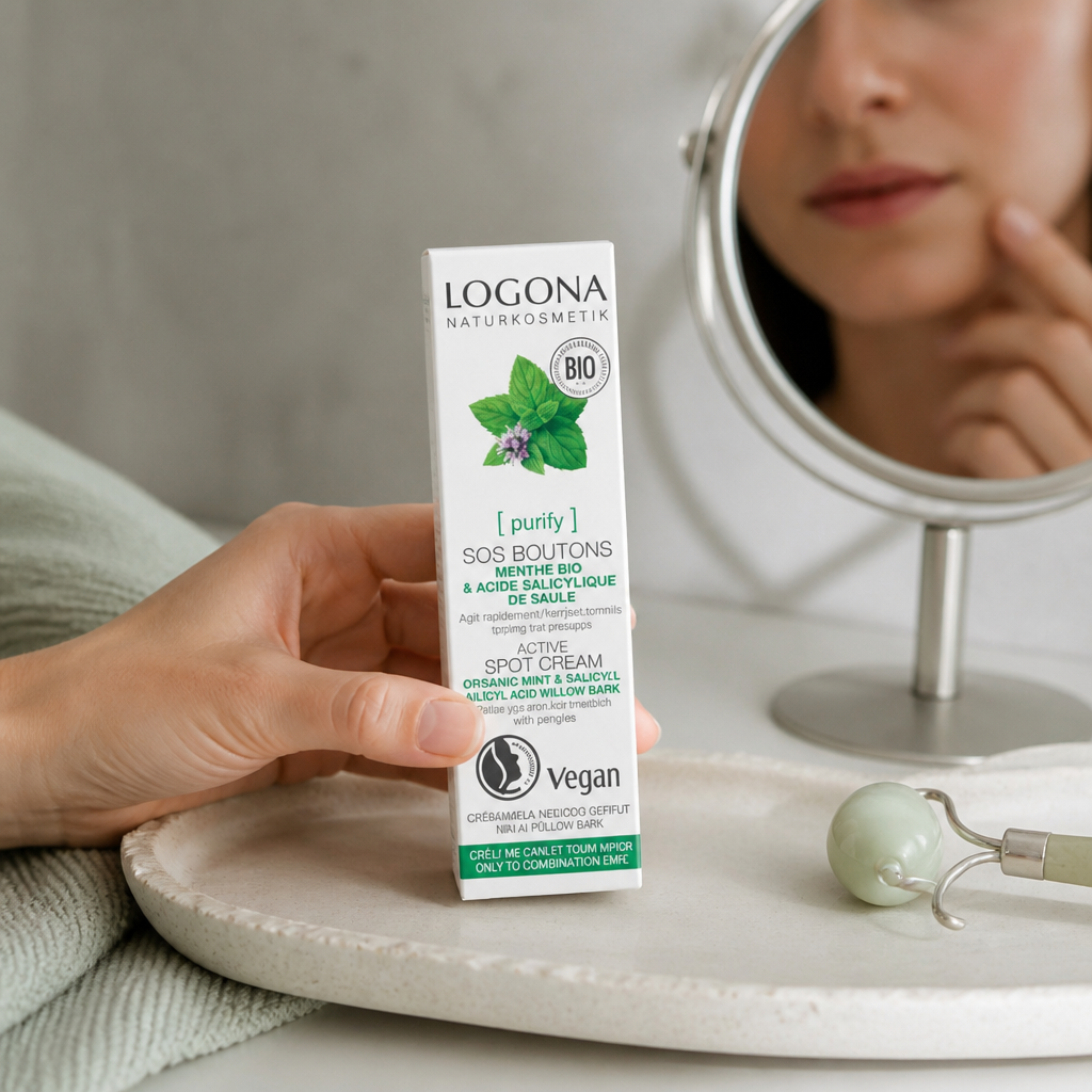 Logona Stick Stop Granos con Menta Bio y Acido Salicilico