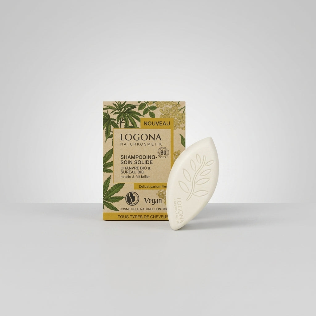 Logona Champu Solido con Cañamo y Sauco 60gr - LOGONA - cosmética natural