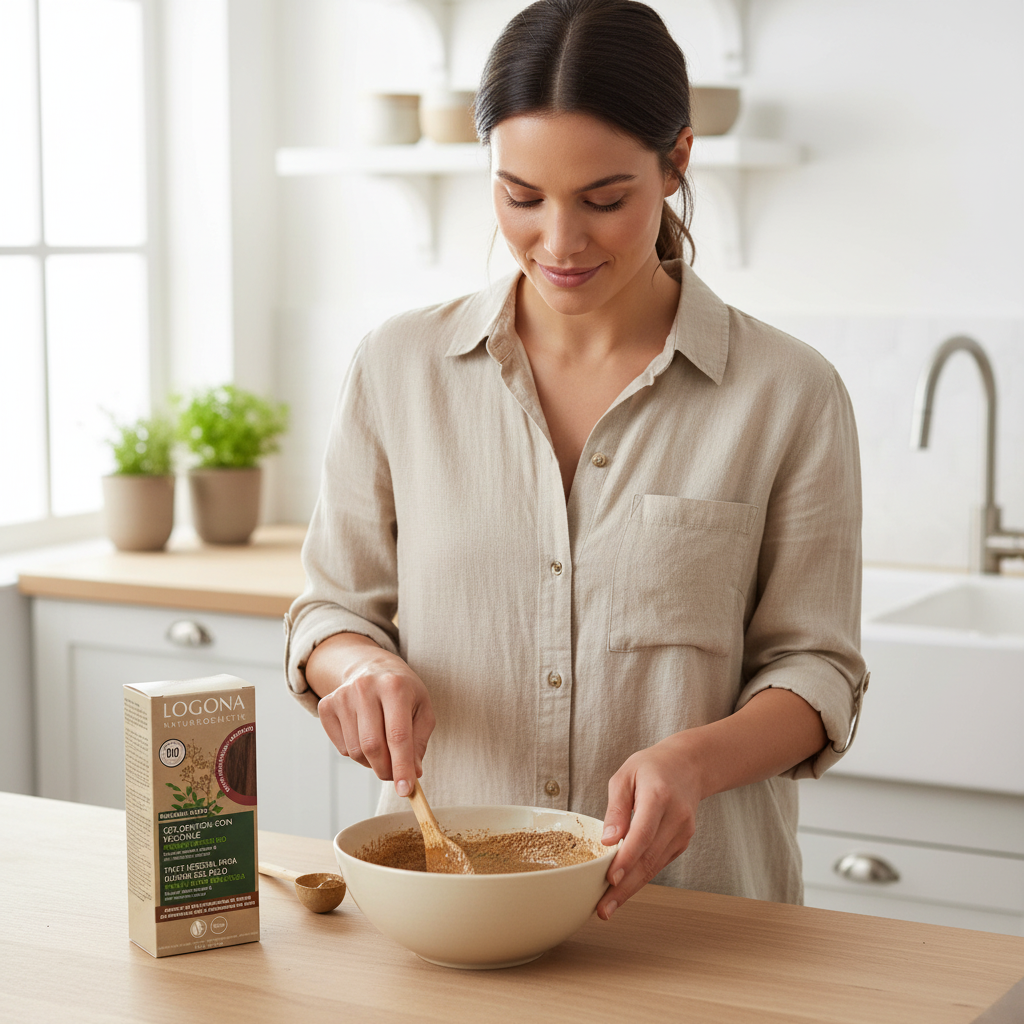 Logona Colorante Vegetal Color Castaño Marrón 100gr