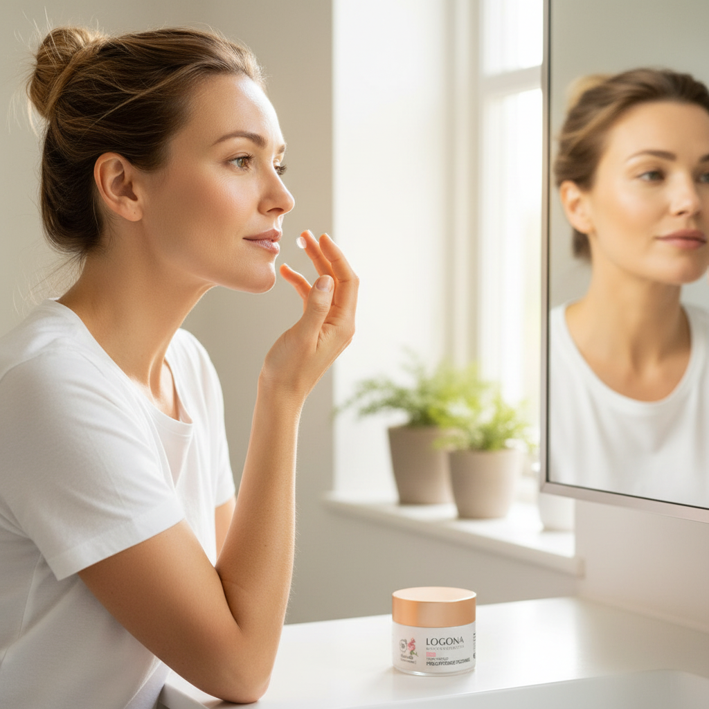 Logona Crema de Dia Hidratante Reafirmante Rosas Bio y Semillas de Manzana 50ml