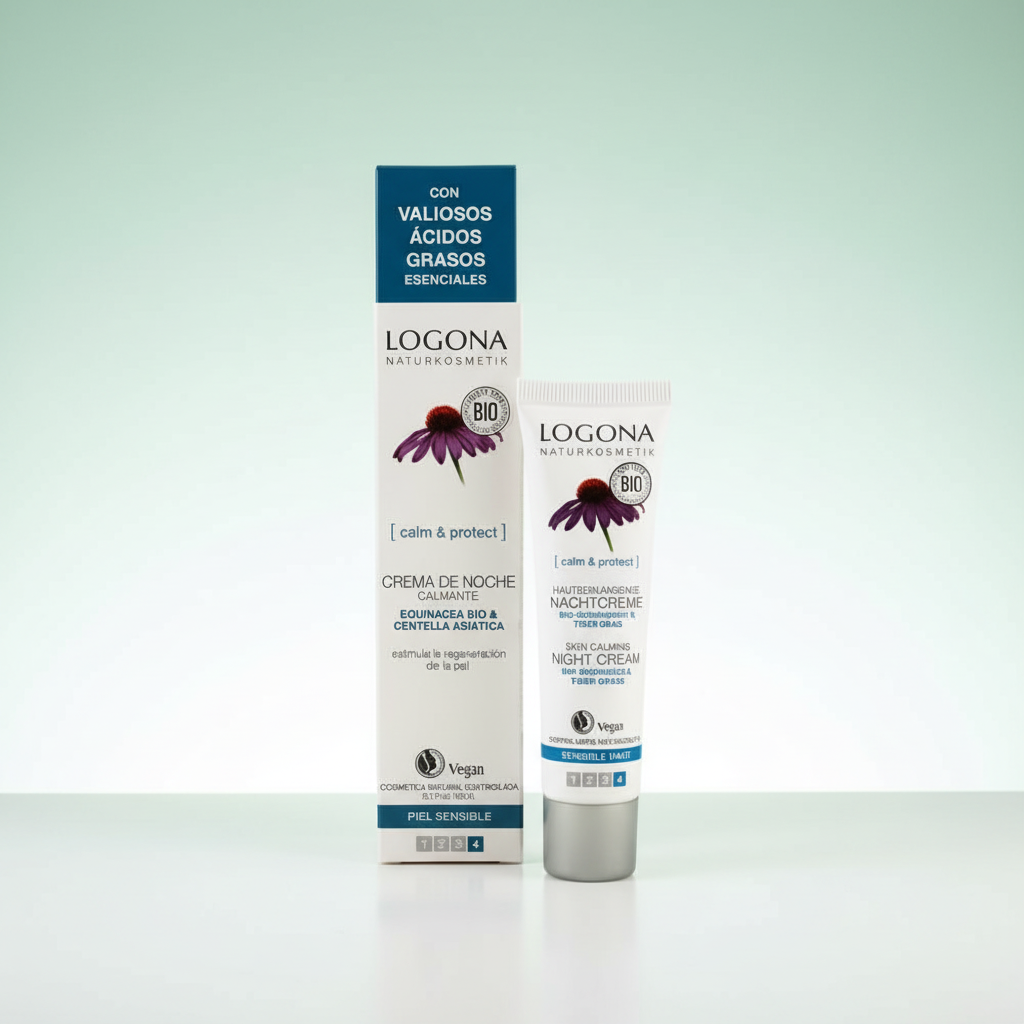 Logona Crema de Noche Calmante de Equinacea Bio 30ml - LOGONA - cosmética natural