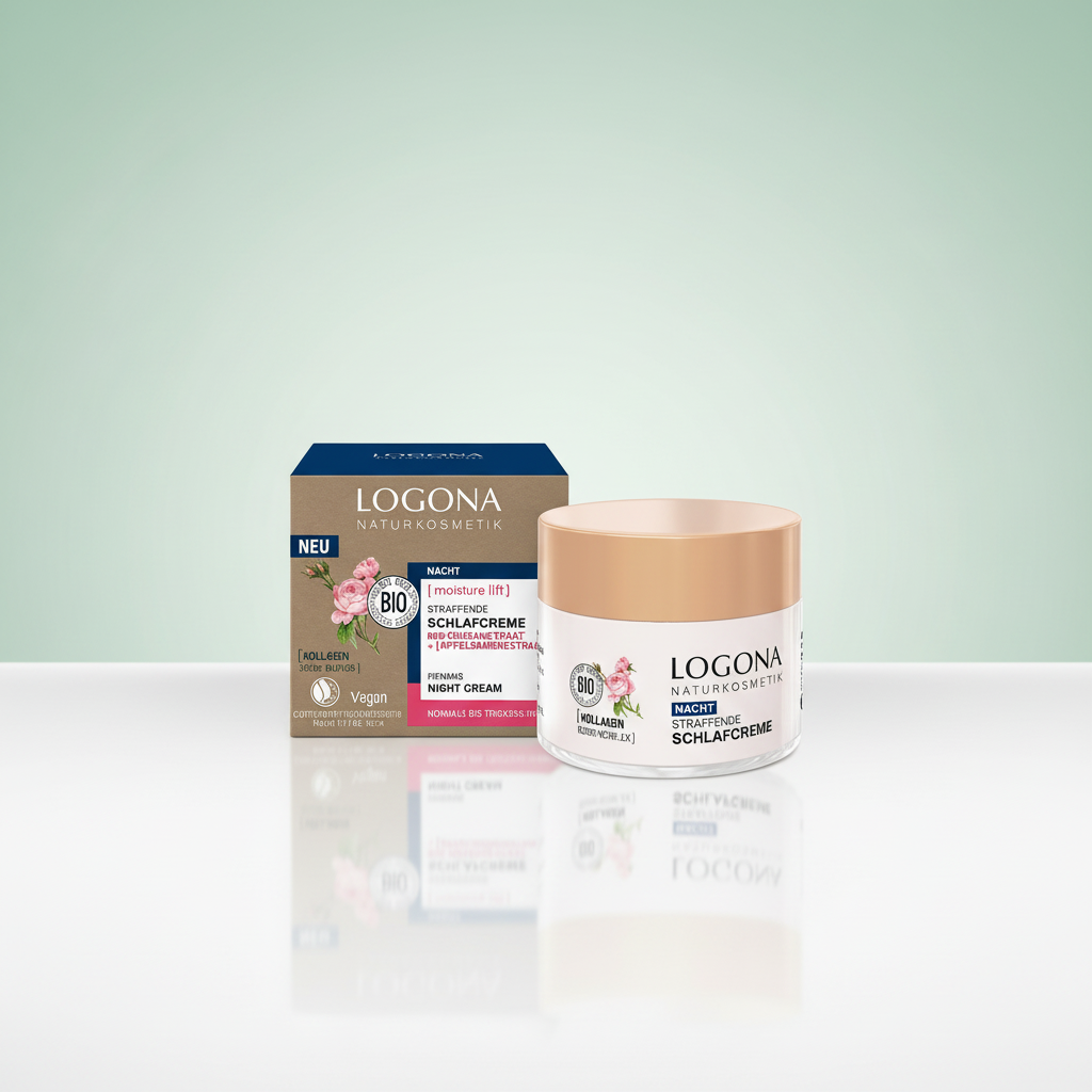 Logona Crema de Noche Reafirmante Rosas Bio y Semillas de Manzana 50ml - LOGONA - cosmética natural