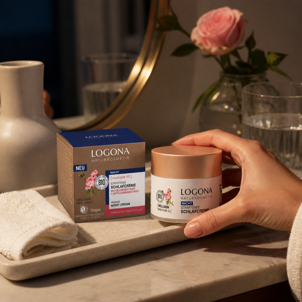Logona Crema de Noche Reafirmante Rosas Bio y Semillas de Manzana 50ml