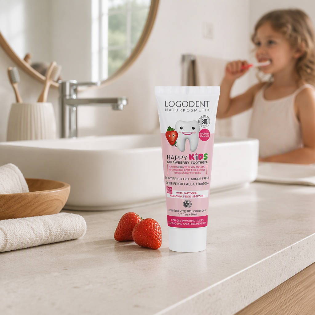 Logona Dentifrico para Niños con Sabor a Fresa (Sin Fluor) 50ml
