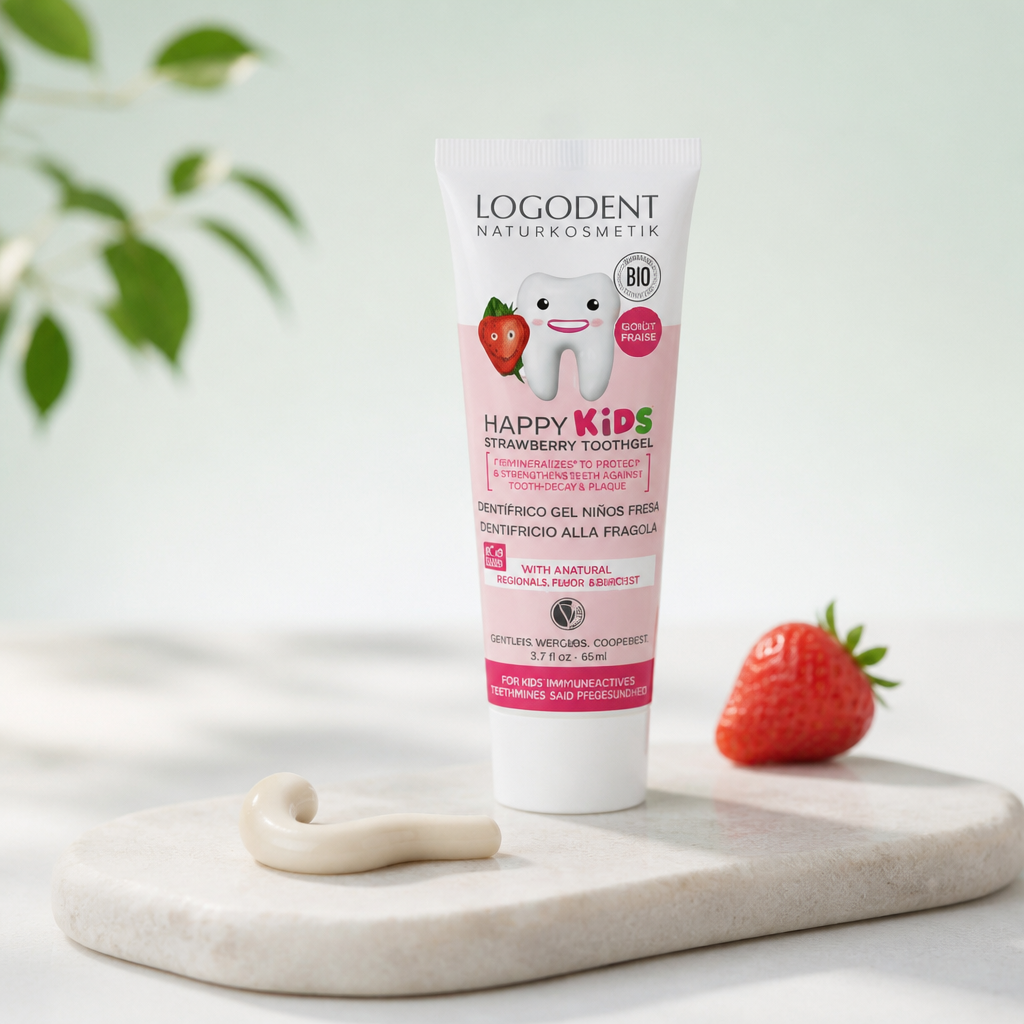 Logona Dentifrico para Niños con Sabor a Fresa (Sin Fluor) 50ml