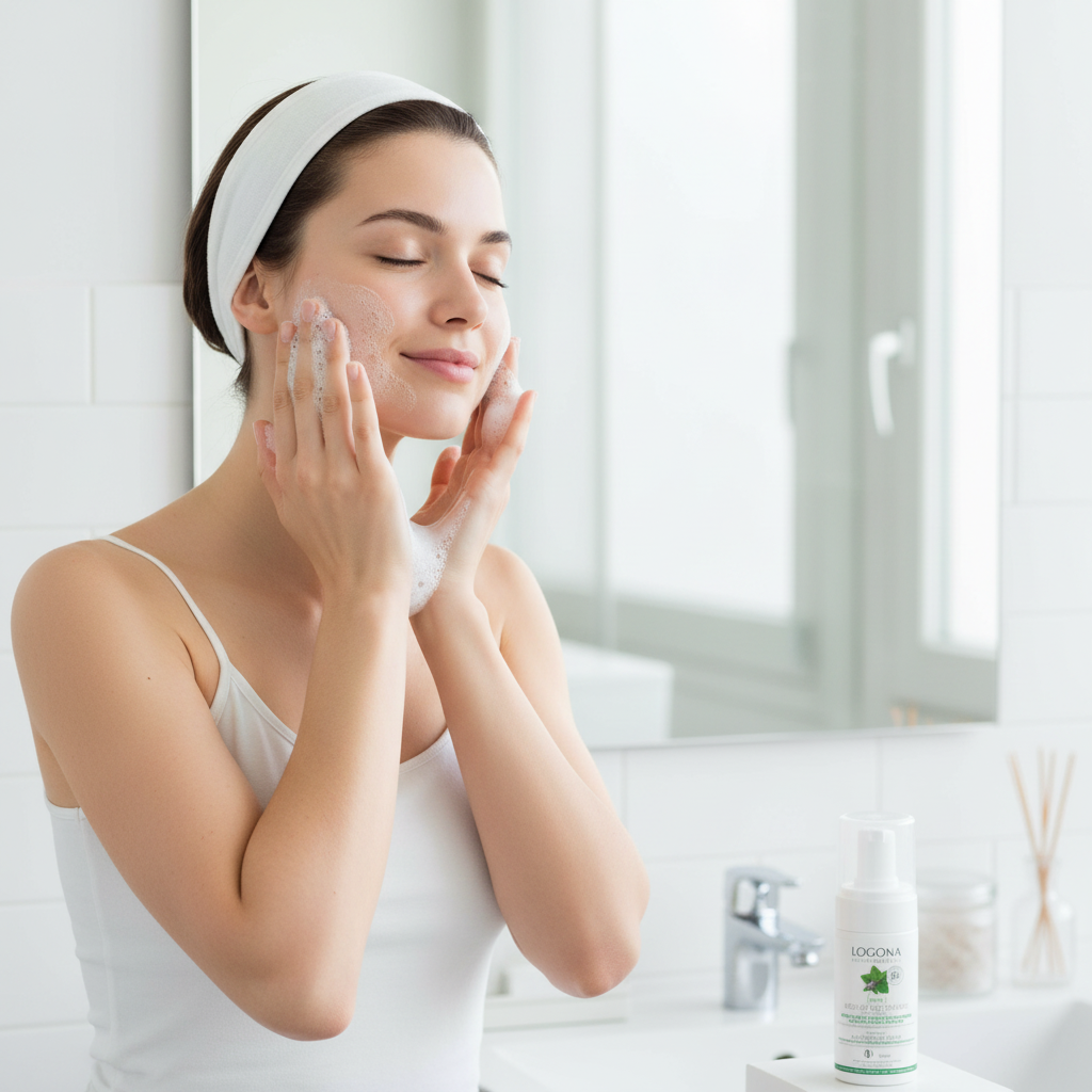 Logona Espuma Limpiadora Menta Bio y Ácido Salicílico 100ml