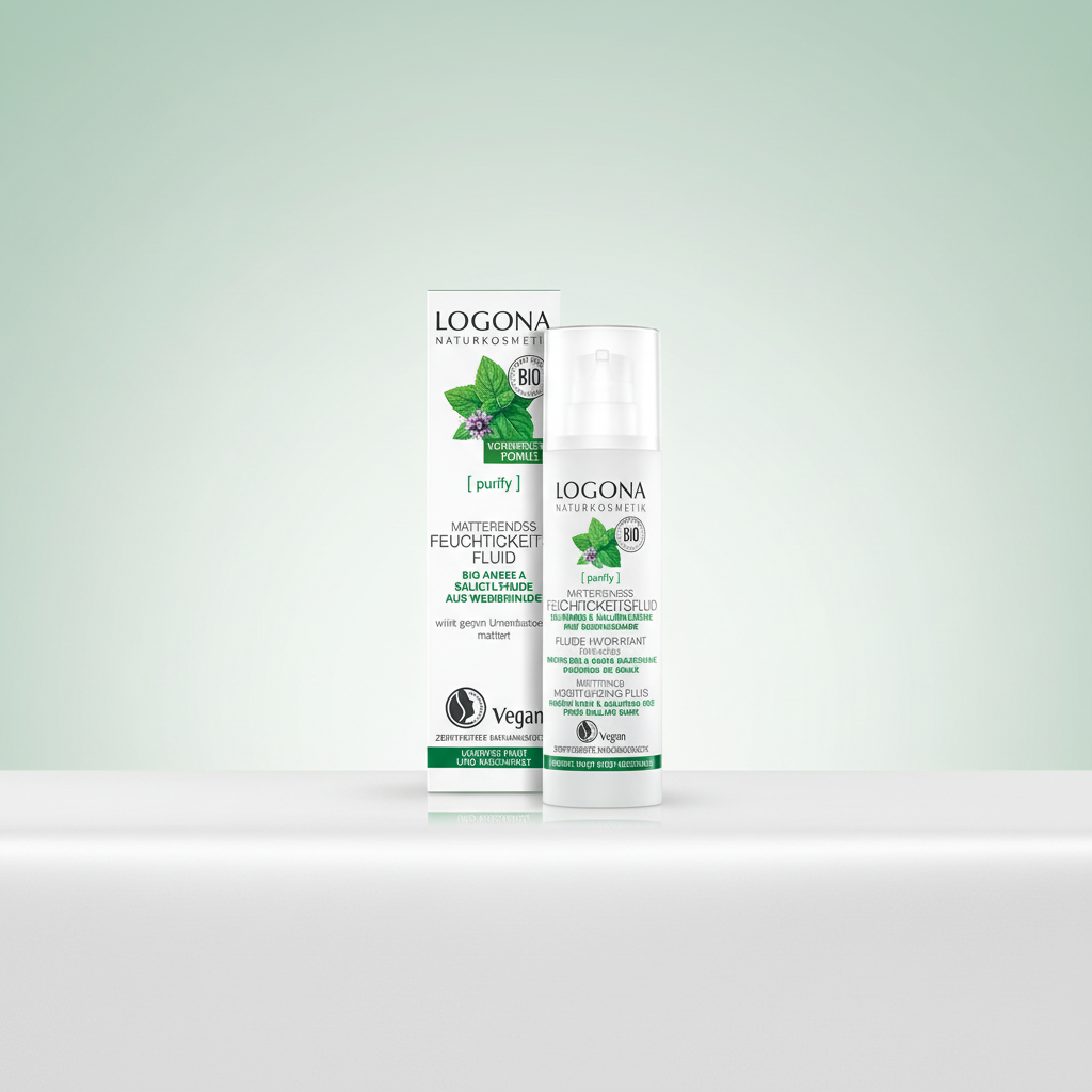 Logona Fluido Hidratante Dia y Noche con Menta Bio y Acido Salicilico 30ml