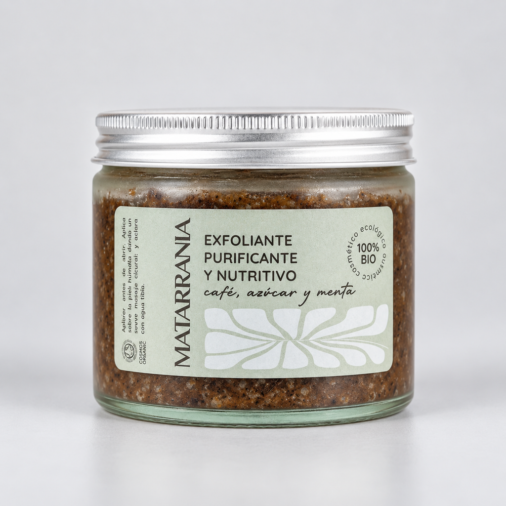 Matarrania Exfoliante Café y Menta 100% Bio 250ml - MATARRANIA - cosmética natural