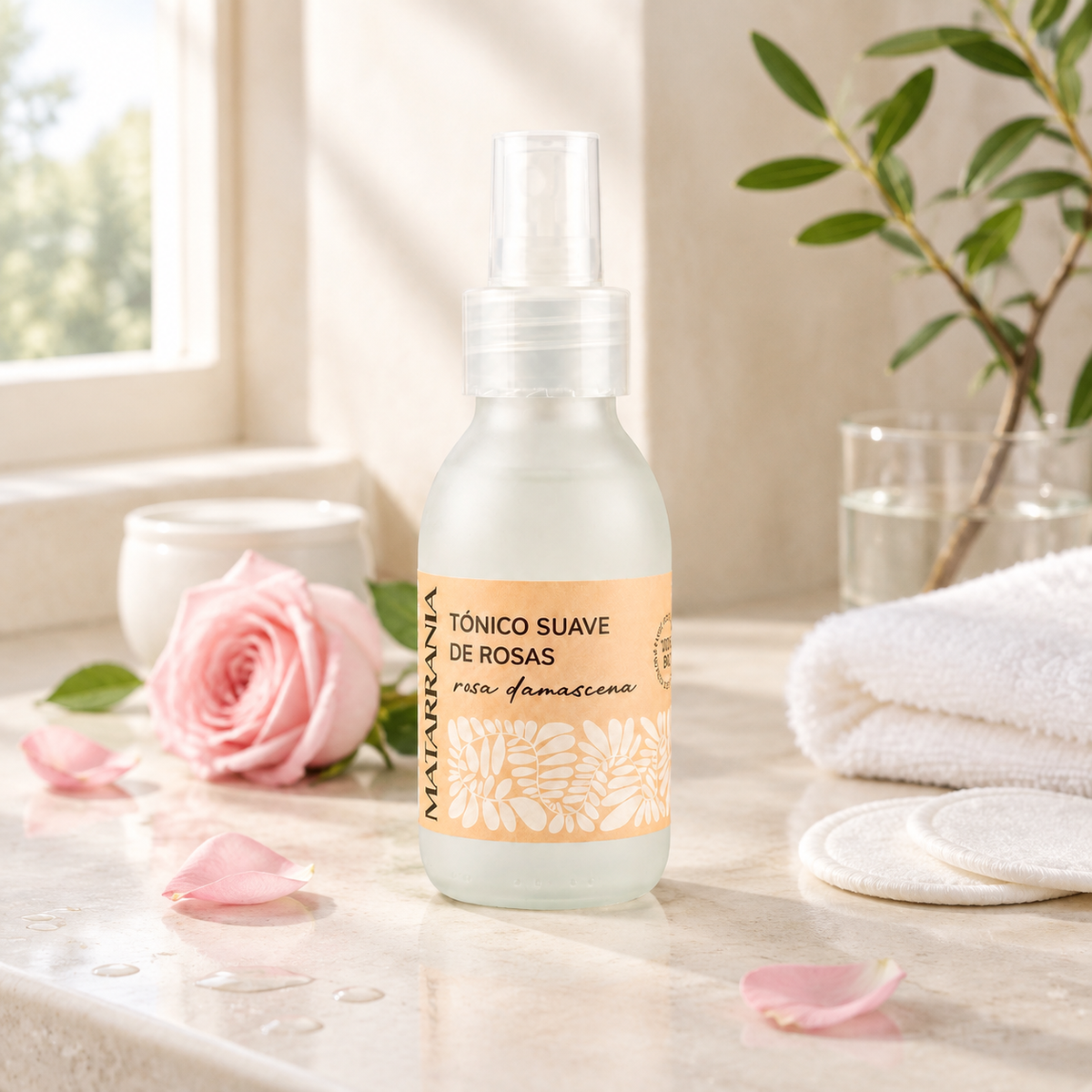 Matarrania Tónico Facial Suave de Rosas 100% Bio 100ml