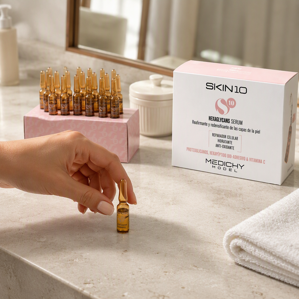 Medichy Model Skin 10 Hexaglycans Sérum Reafirmante y Redensificante 15amps
