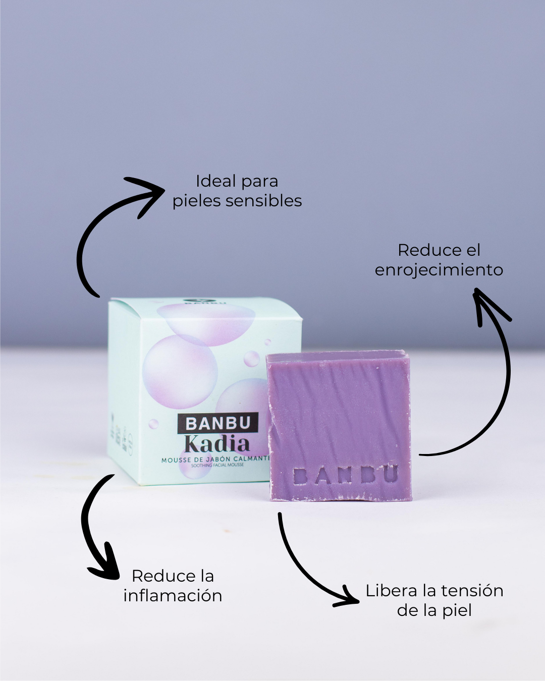 Banbu Limpiador Facial Sólido Piel Sensible Kadia 100g - BANBU - cosmética natural