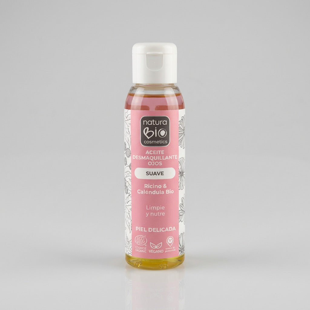 NaturaBIO Aceite Desmaquillante de Ojos Ricino y Caléndula 100ml