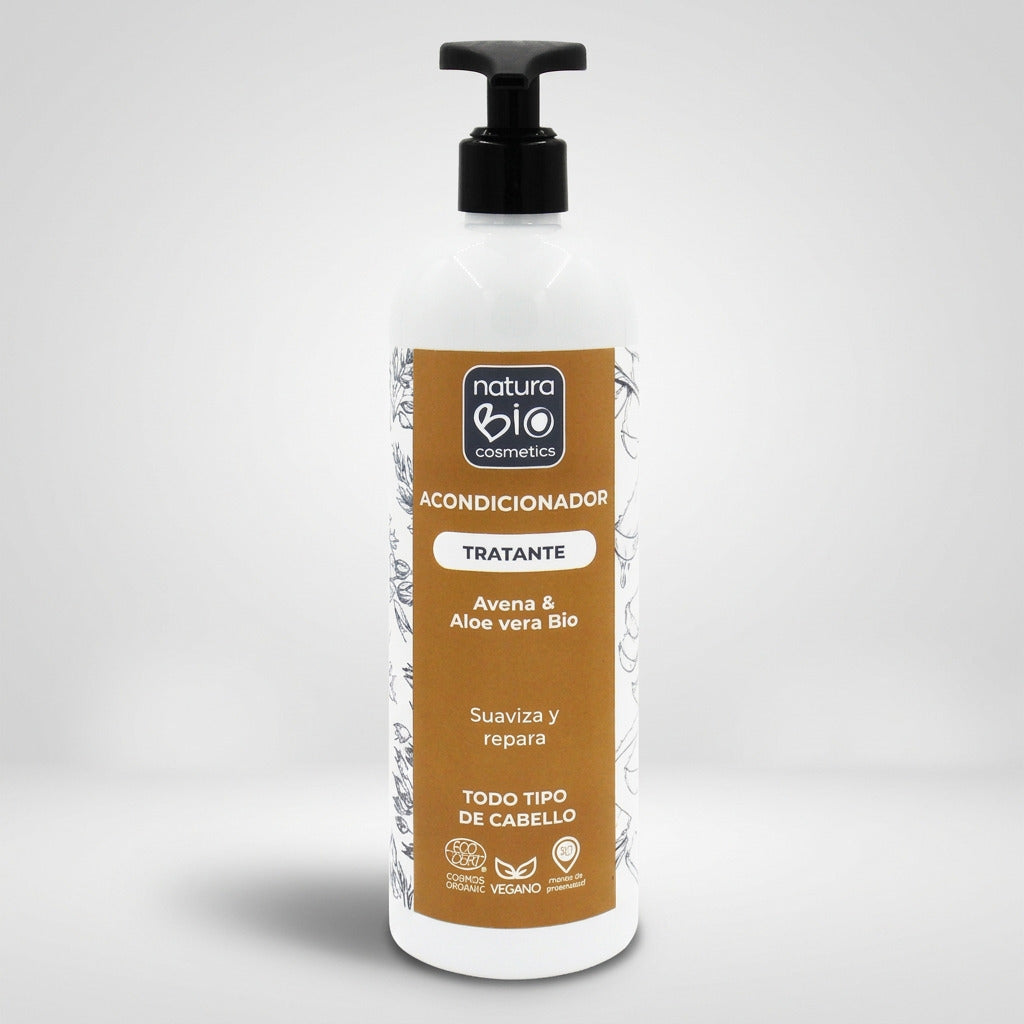 NaturaBIO Acondicionador Tratante Aloe y Avena 500ml