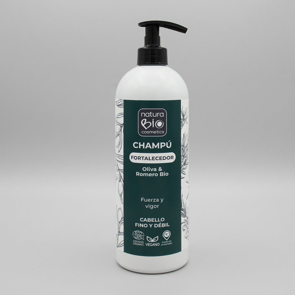 NaturaBIO Champú Fortalecedor Oliva y Romero 740ml