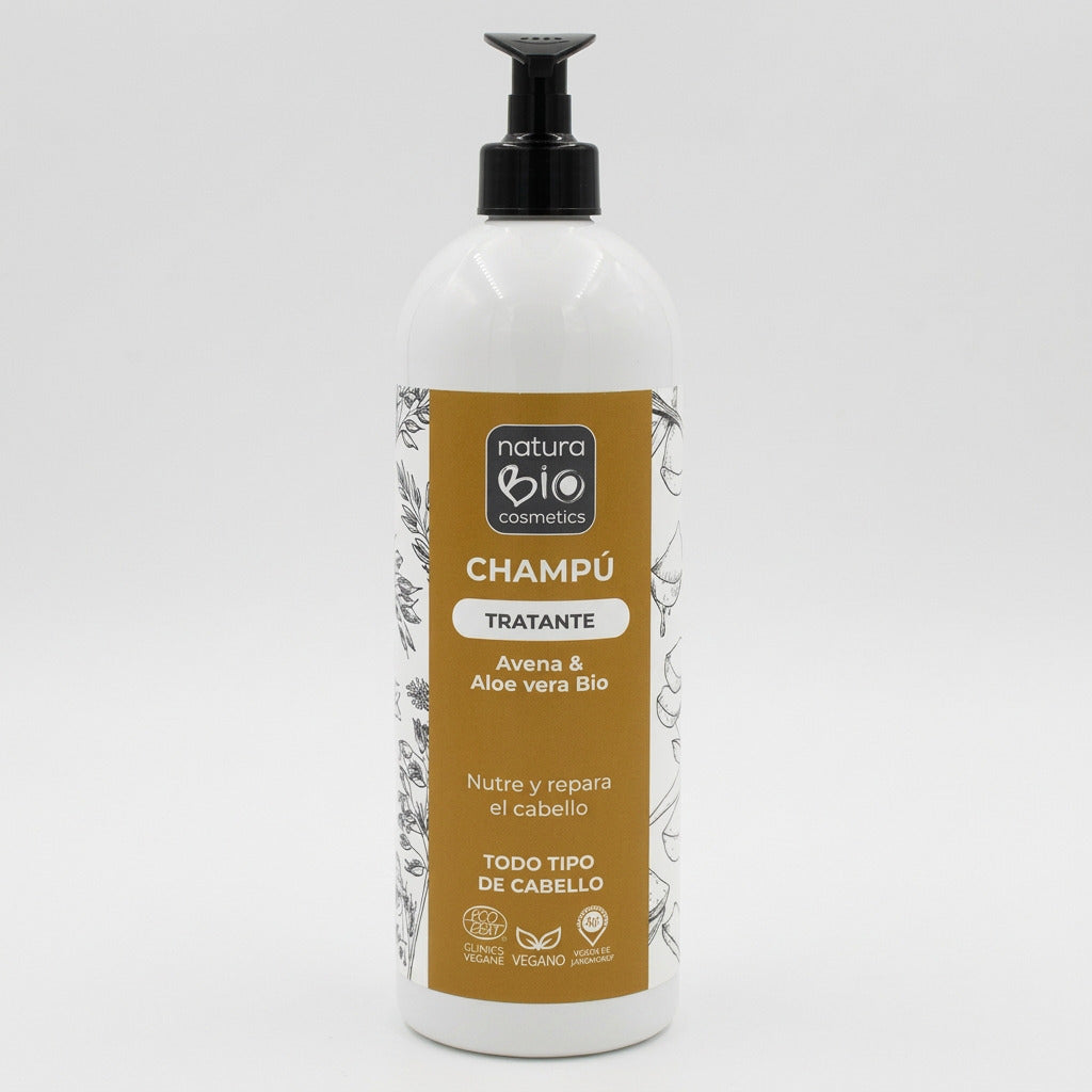 NaturaBIO Champú Tratante Aloe y Avena 740ml