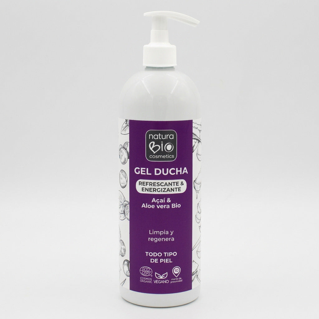 NaturaBIO Gel de Ducha Aloe y Açaí 740ml