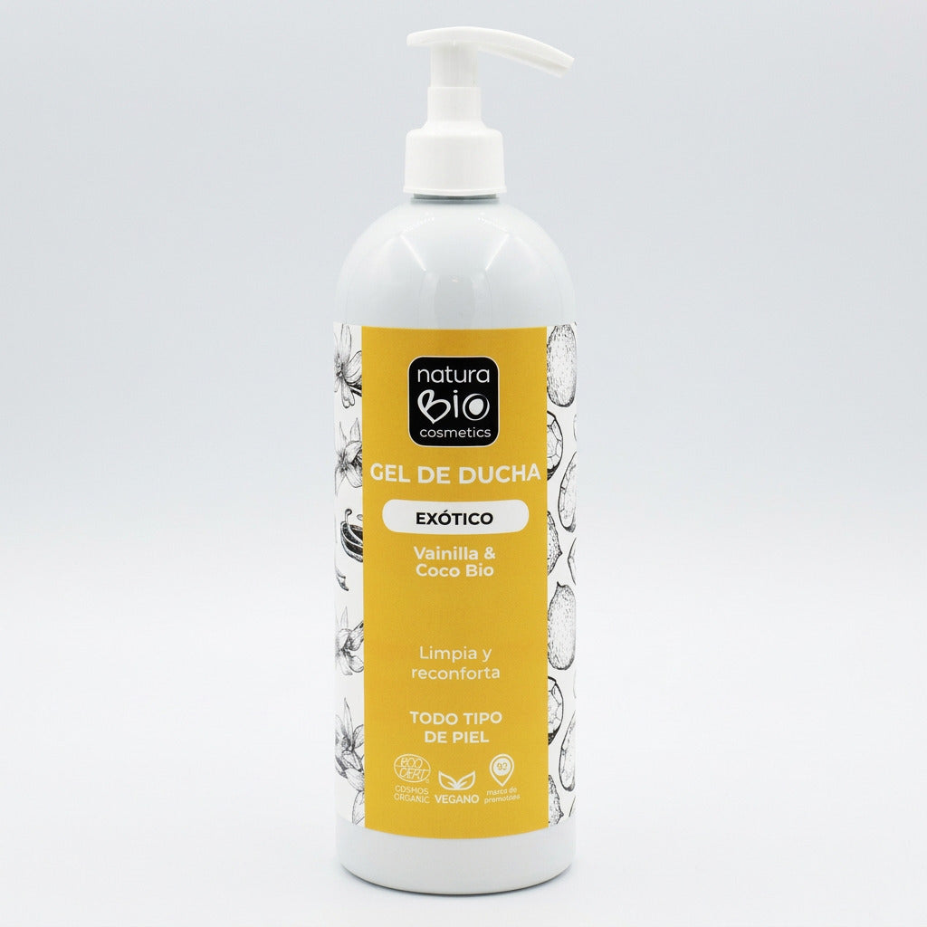 NaturaBIO Gel de Ducha Exótico Vainilla y Coco 740ml