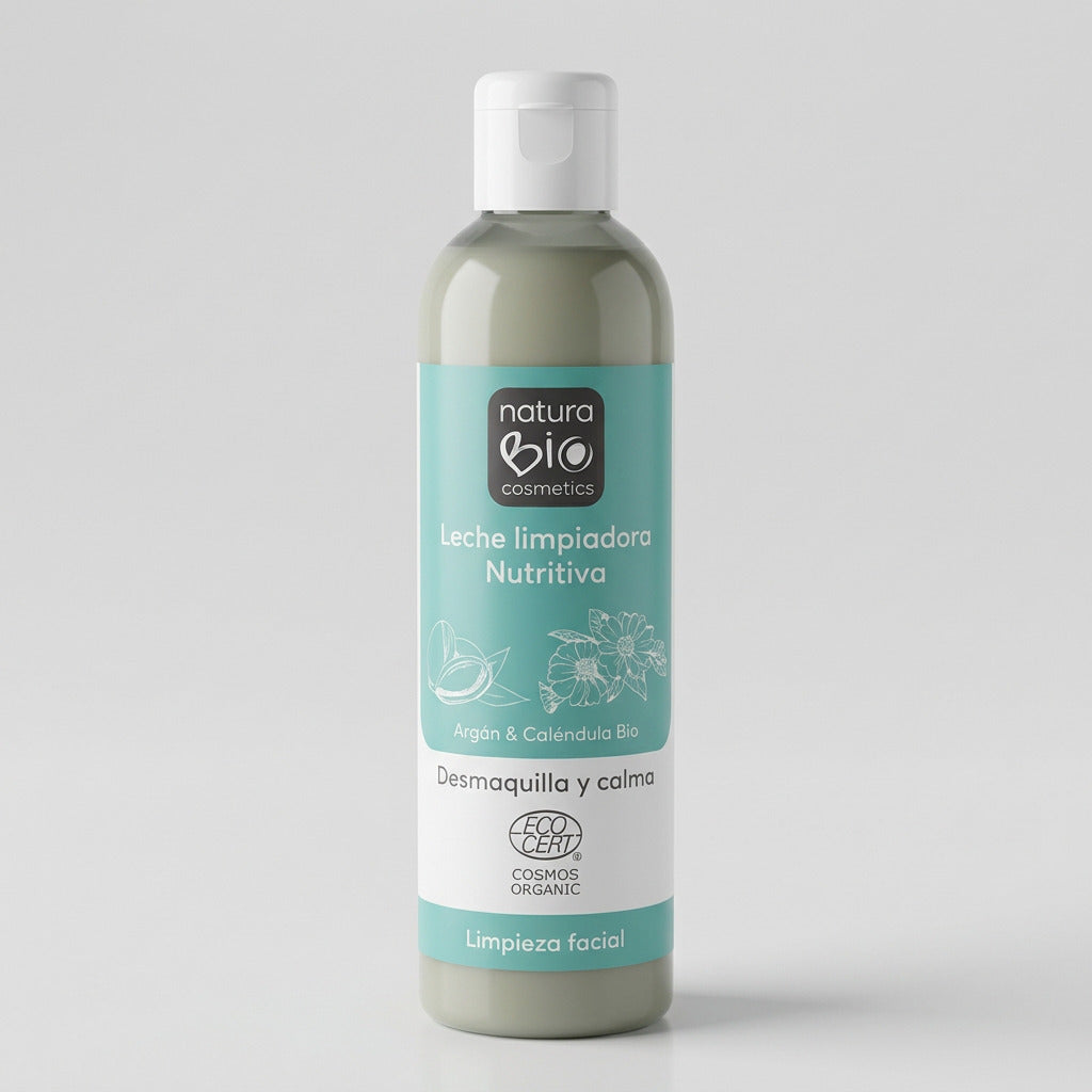 NaturaBIO Leche Limpiadora Nutritiva Caléndula y Argán 200ml