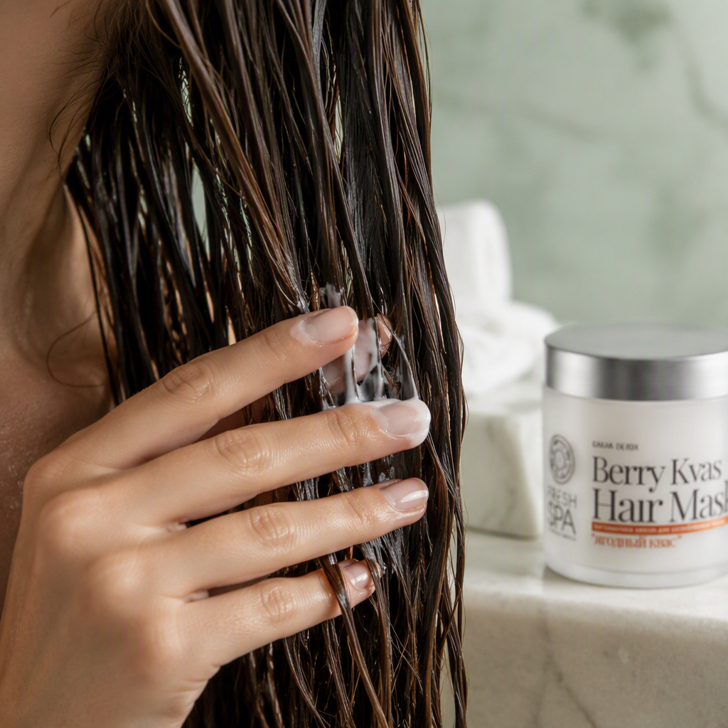 Natura Siberica FRESH SPA Mascarilla Capilar Berry Kvas 400ml
