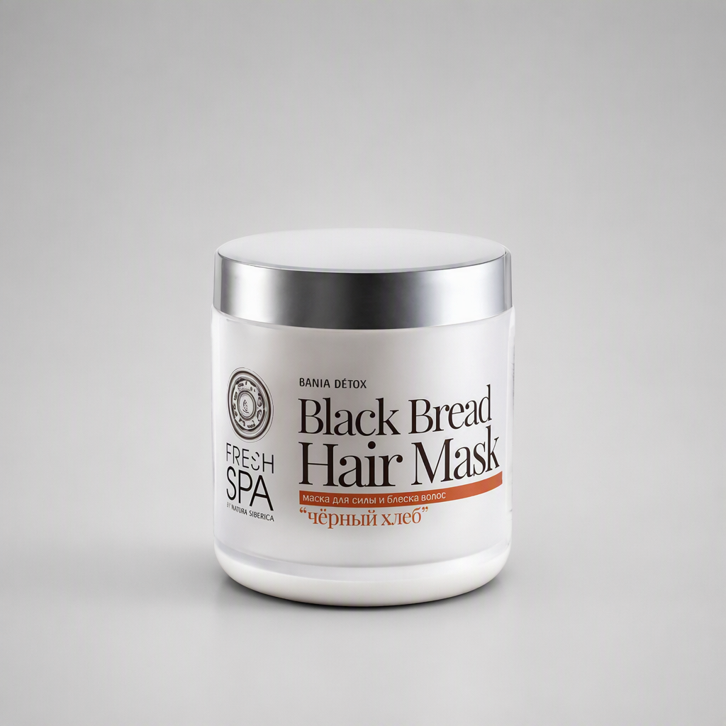 Natura Siberica FRESH SPA Mascarilla Capilar Fuerza y Brillo de Pan Negro 400ml