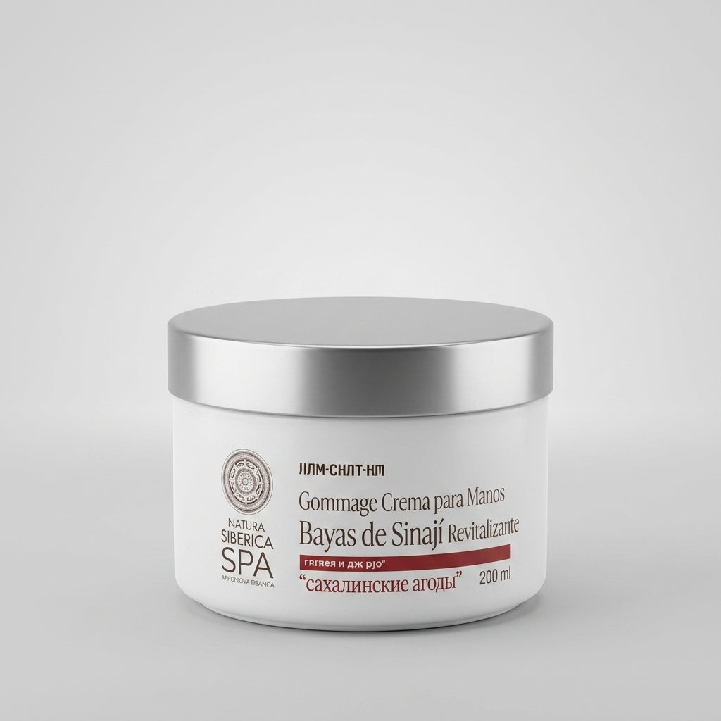 Natura Siberica Gommage Crema para Manos Bayas de Sinají Revitalizante 200ml