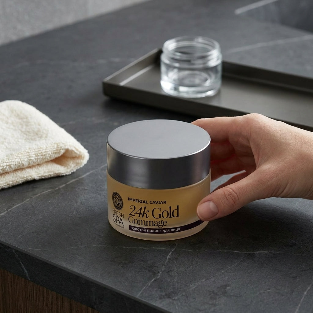 Natura Siberica IMPERIAL CAVIAR Peeling Facial de Oro Rejuvenecedor 50ml