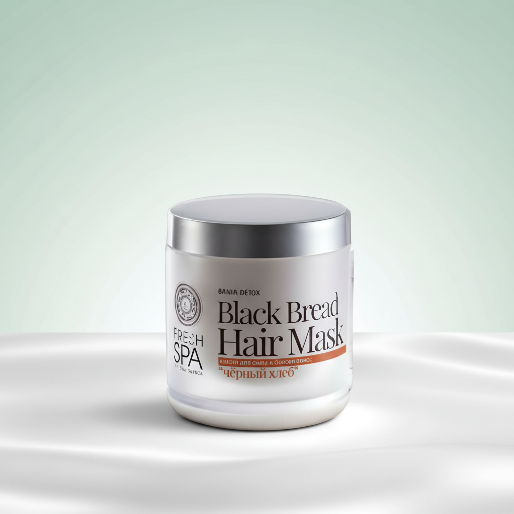 Natura Siberica FRESH SPA Mascarilla Capilar Fuerza y Brillo de Pan Negro 400ml