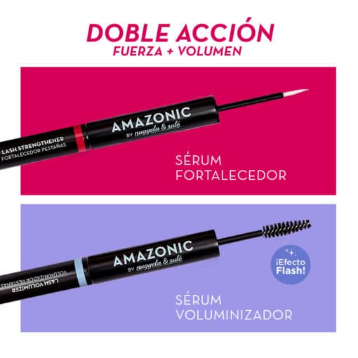 Nuggela & Sule Amazonic Serum Fortalecedor de Pestañas + Voluminizador 3ml+3ml