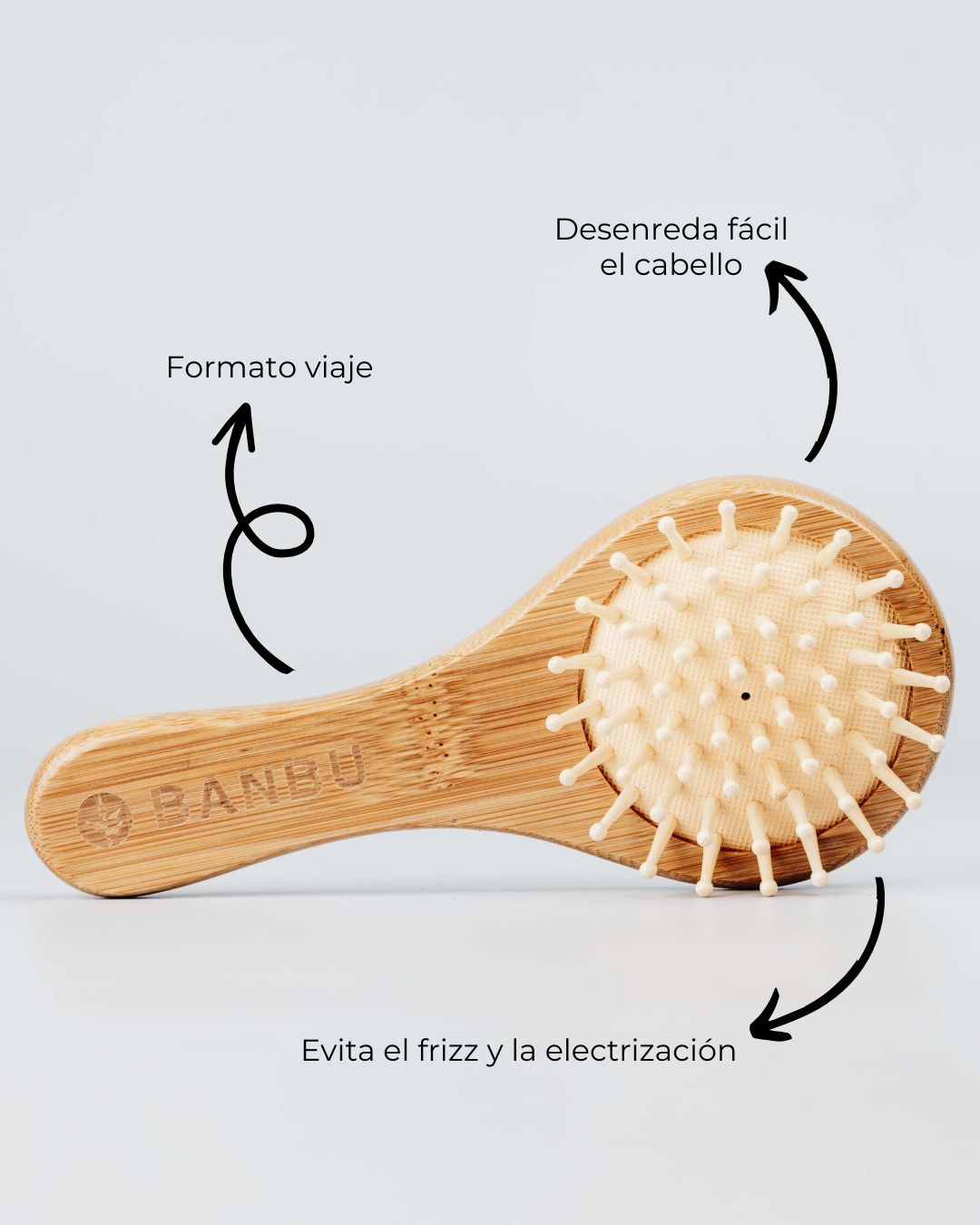 Banbu Cepillo de Pelo de Bambú de Viaje - BANBU - cosmética natural