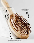 Banbu Cepillo de Pelo de Bambú Redondo - BANBU - cosmética natural