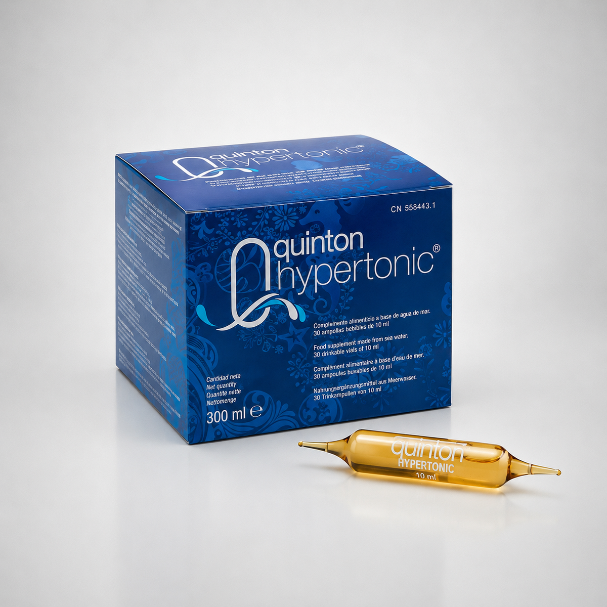 Quinton Ampollas Hipertónico Bebibles. 30amp