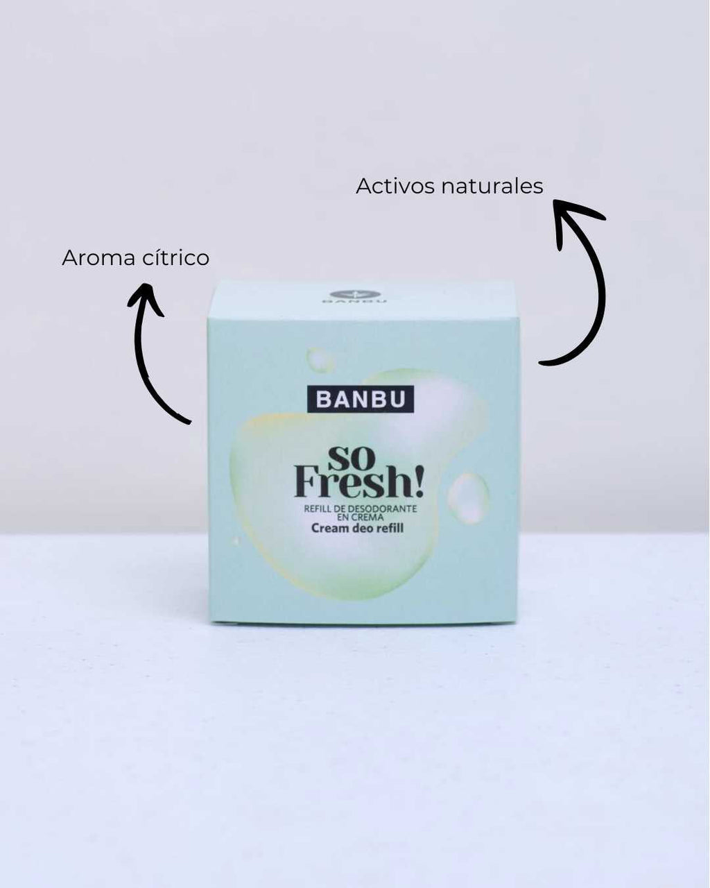 Banbu Recarga Desodorante Crema So Fresh 50ml - BANBU - cosmética natural