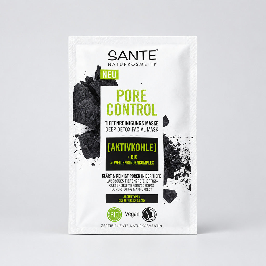 Sante Mascarilla pore control detox carbón activo & Bha Sante - SANTE - cosmética natural