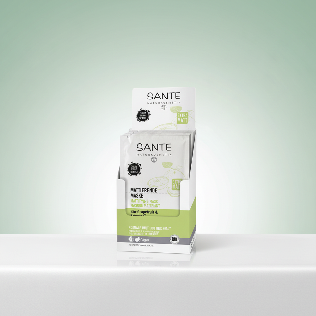 Sante Mascarilla Matificante con Pomelo Bio y Evermat 2X4ml