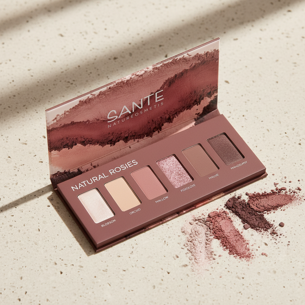 Sante Eyeshadow Palette 6 Warna Natural Rosies - SANTE - kosmetik alami